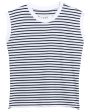 White and British Royal Navy Stripe Vintage Aiden Muscle Tee For Discount