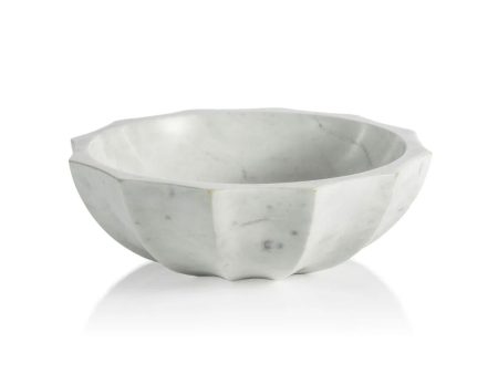 Kenzi Scalloped Marble Bowl Online Sale