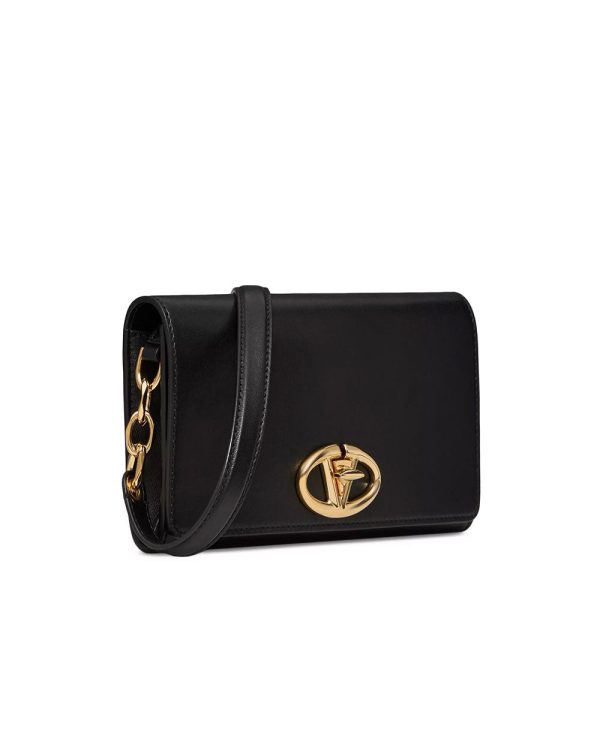 VLogo The Bold Edition Wallet with Shoulder Strap in Nero Discount