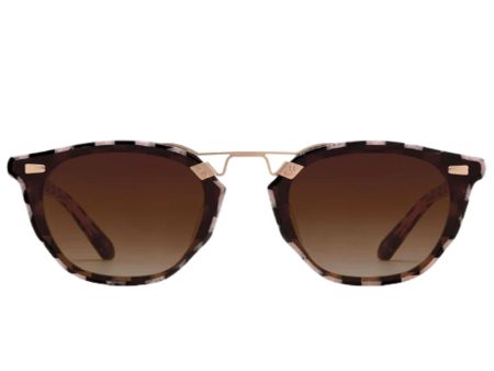 Beau Nylon Sunglasses in Harlequin 18K Rose For Discount