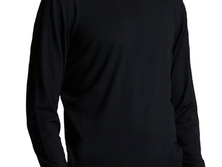 Black Wool Roundneck Sweater Sale