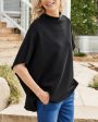 Black Audrey Funnel Neck Capelet Fashion