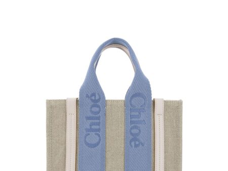 Woody Tote in Washed Blue Sale