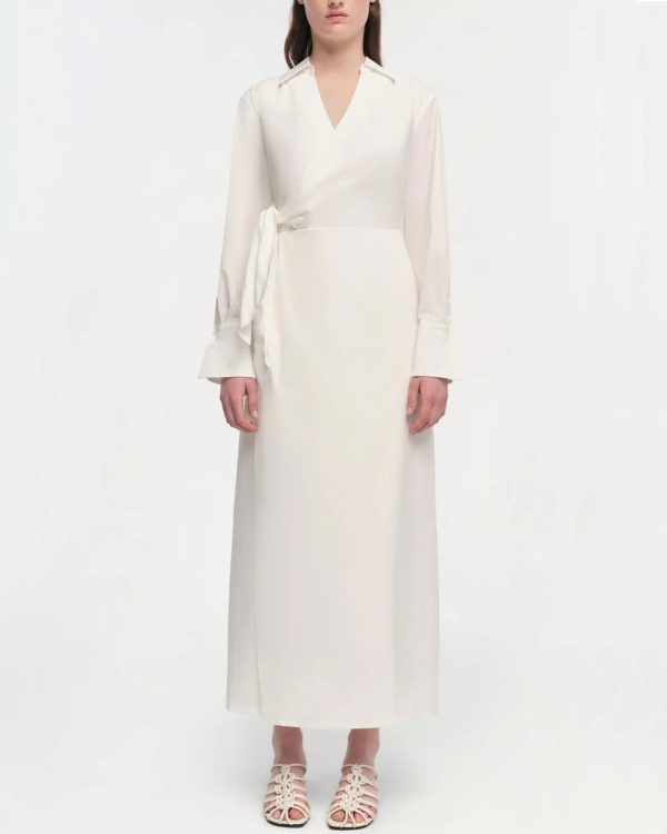 White Briar Drape Midi Dress Online Hot Sale