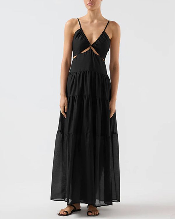 Black Vivi Maxi Dress on Sale