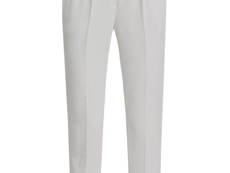 White Straight Crop Pant For Cheap