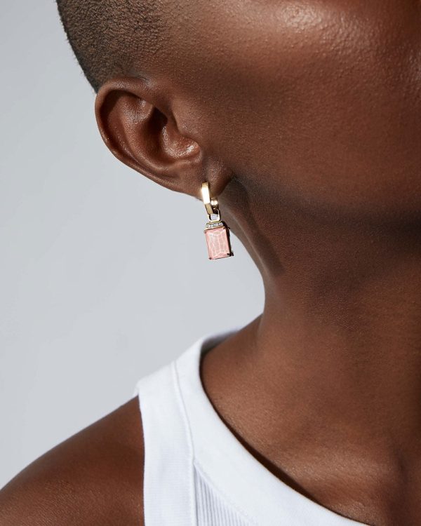 Crystal Haze Tablet Twister Earrings Online Sale