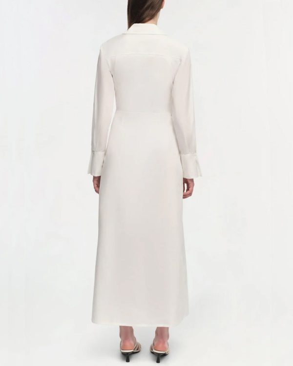 White Briar Drape Midi Dress Online Hot Sale