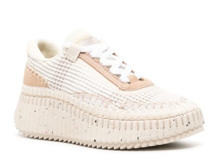 Nama Mesh Sneaker in Pearl Beige For Discount