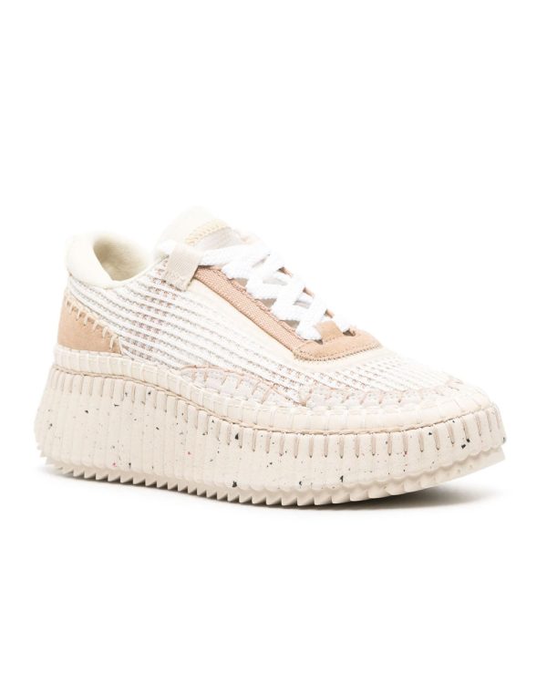 Nama Mesh Sneaker in Pearl Beige For Discount