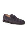 Woven Suede Penny Loafer in Seal Grey Hot on Sale