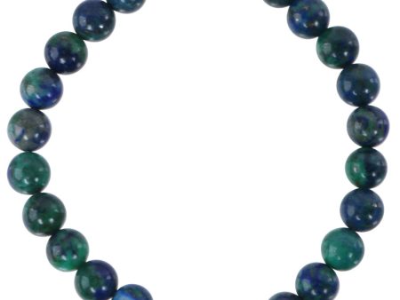 Azurite Blue and Green Celtic Beaded Bracelet on Sale